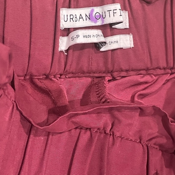 Urban Outfitters Basket Waist Velcro bottom hems Size Small Women's Red Joggers - Picture 4 of 7
